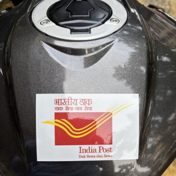 India Post Logo Sticker for Bikes & Cars – Department of Posts (DOP) Employees