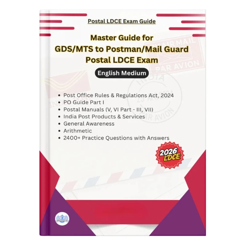 Master Guide for Postman & Mail Guard LDCE Exam Book Cover