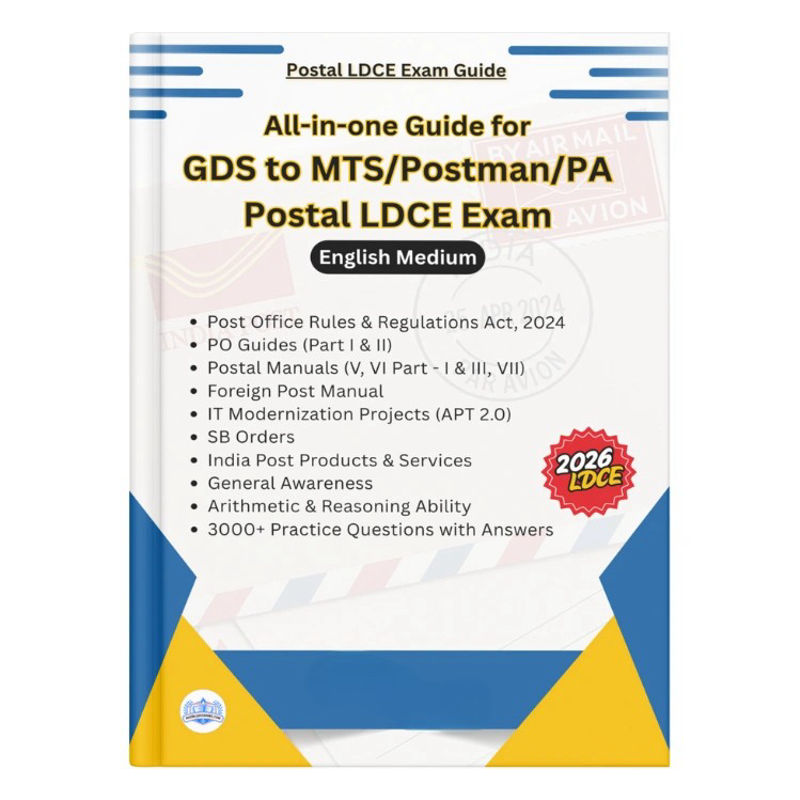 All-in-One Guide for GDS to MTS, Postman, Mail Guard & PA Postal LDCE Exam