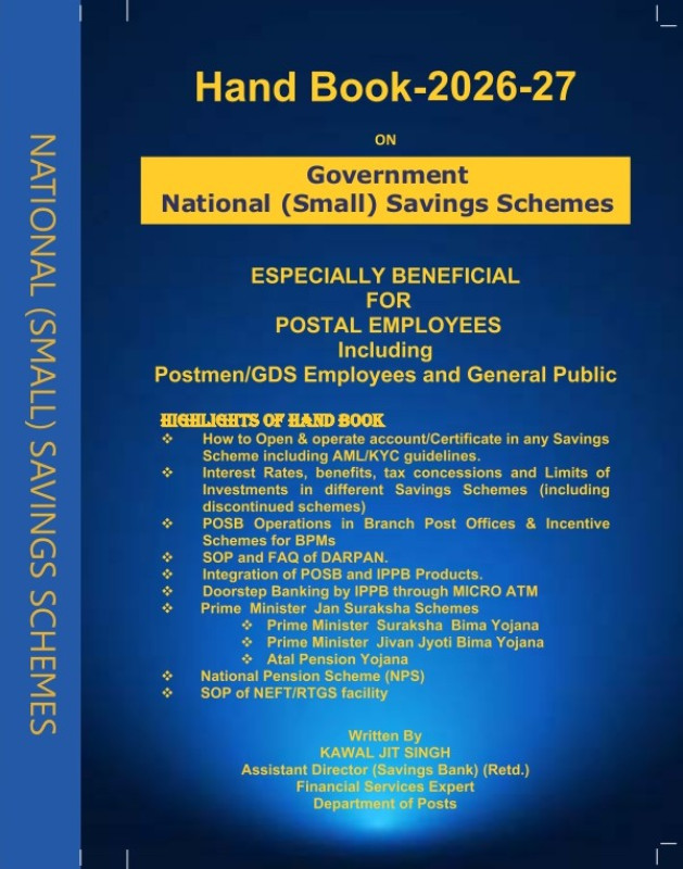 Hand Book 2026-27 for National (Small) Savings Schemes